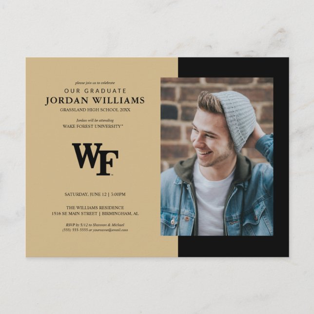 Wake Forest University | WF Announcement Postcard (Front)