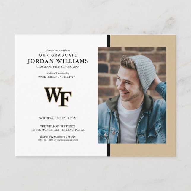 Wake Forest University | WF Announcement Postcard (Front)
