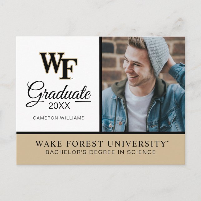 Wake Forest University | WF Announcement Postcard (Front)