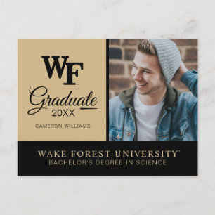 Wake Forest University   WF Announcement Postcard