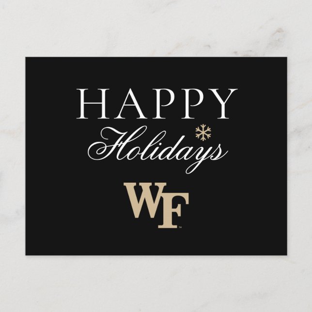 Wake Forest University | WF Holiday Postcard (Front)