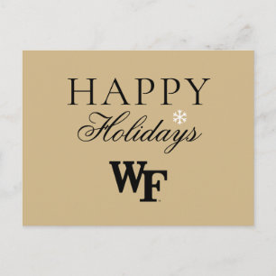 Wake Forest University WF Holiday Postcard