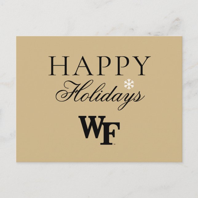 Wake Forest University | WF Holiday Postcard (Front)