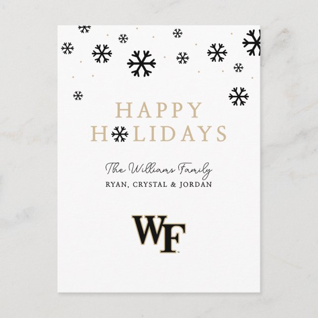 Wake Forest University | WF Holiday Postcard (Front)