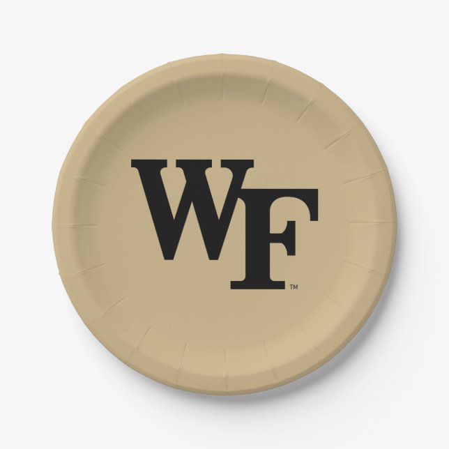 Wake Forest University | WF Paper Plate (Front)