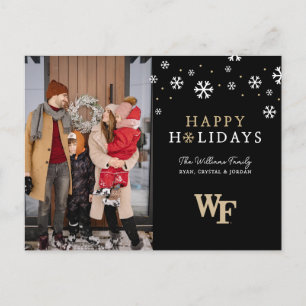 Wake Forest University Wordmark Holiday Postcard