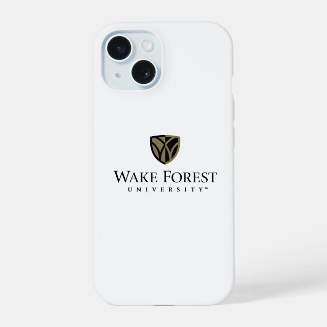Wake Forest University Wordmark iPhone 15 Case (Back)