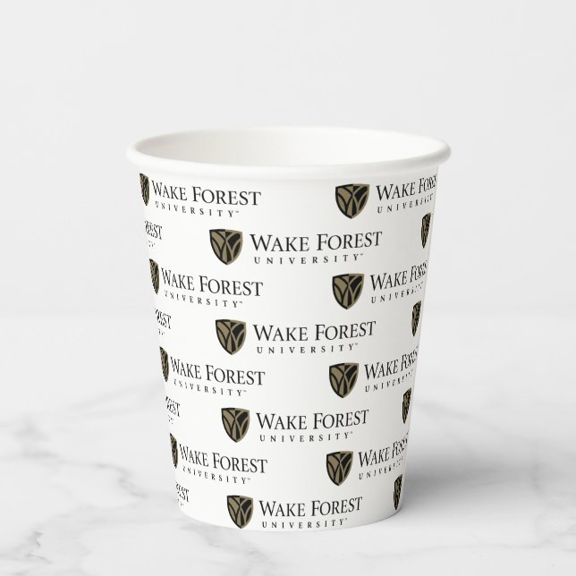 Wake Forest University Wordmark Paper Cups (Back)