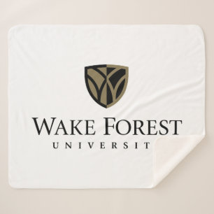 Wake Forest University Wordmark Sherpa Blanket
