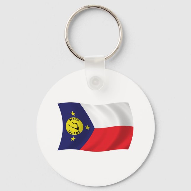 Wake Island Flag Keychain (Front)