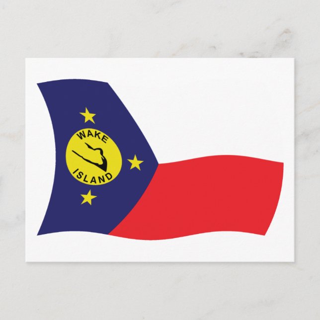 Wake Island Flag Postcard (Front)