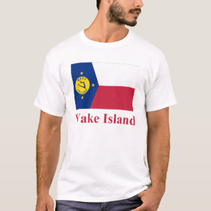 Wake Island Flag with Name T-Shirt
