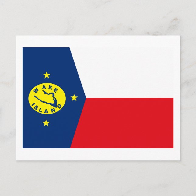 Wake Islands Flag Postcard (Front)