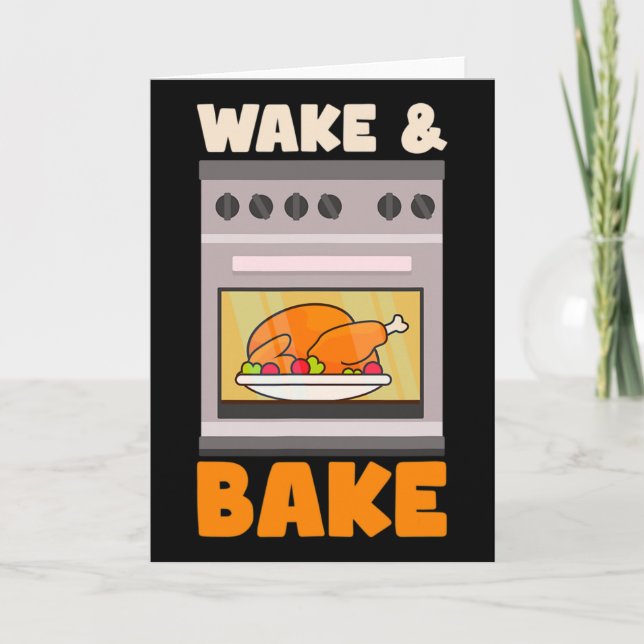 Wake Ke Design Thanksgiving Chef  Card (Front)
