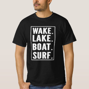 Wake Lake Boat Surf T-Shirt