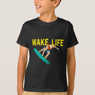 Wake Life Surfing And Wakeboarding Water Sports T-Shirt