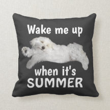 Wake Me Up When It's Summer Maltese Dog