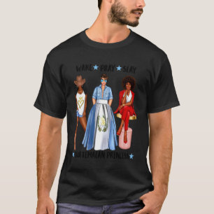 Wake Pray Slay Guatemalan Princess Flag Of Guatema T-Shirt