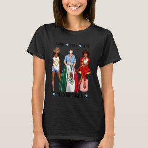 Wake Pray Slay Mexican Cousin Black Womens T-Shirt