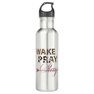 wake pray slay T-shirt 710 Ml Water Bottle