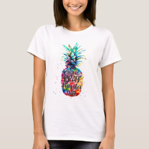 Wake Pray Transfer Day IVF Awareness Baby Infertil T-Shirt