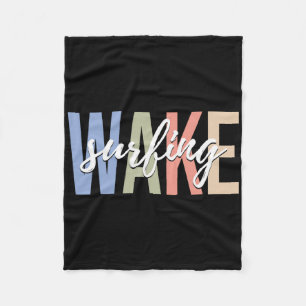 Wake Surfing Wakesurf Wake Surfer Surfing Boat _1  Fleece Blanket