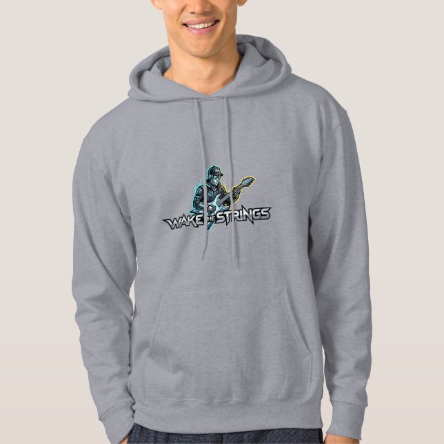 Wake The Strings Retro Future Art Hoodie (Front)
