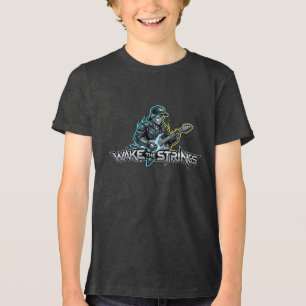 Wake The Strings Retro Future Art Tri-Blend Shirt