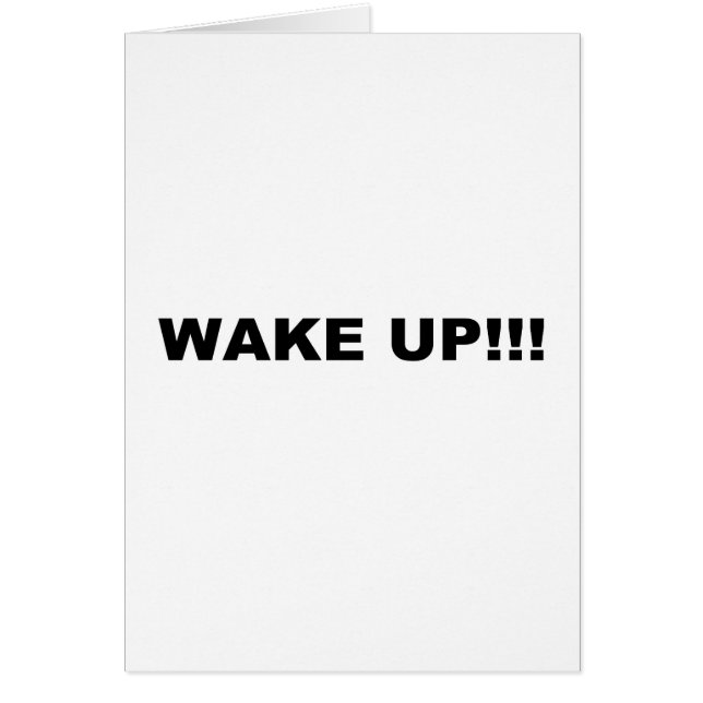 WAKE UP!!! (Front)