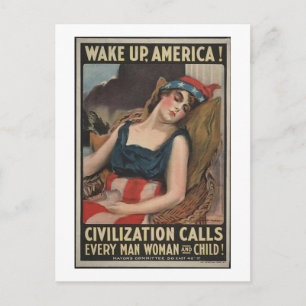 Wake Up-1917 Postcard