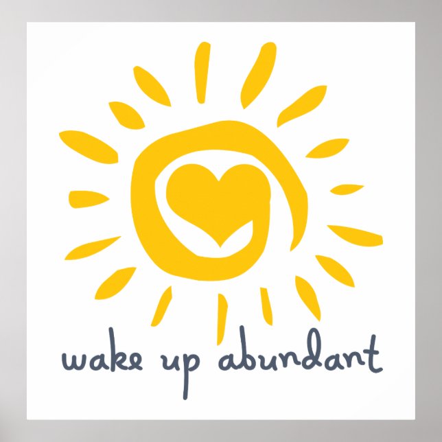 Wake Up Abundant Poster (Front)