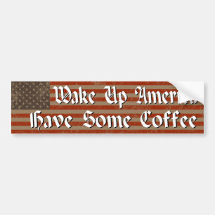 Wake Up America! Bumper Sticker