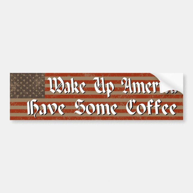 Wake Up America! Bumper Sticker (Front)