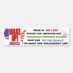 WAKE UP, AMERICA! BUMPER STICKER
