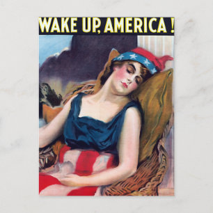 Wake Up America! Holiday Postcard
