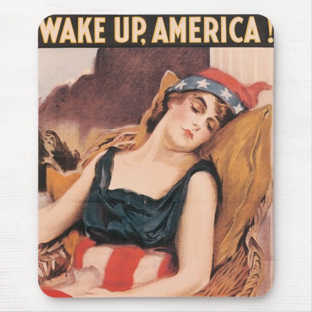 Wake Up America Mouse Mat (Front)