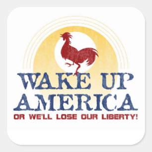 Wake Up America sticker