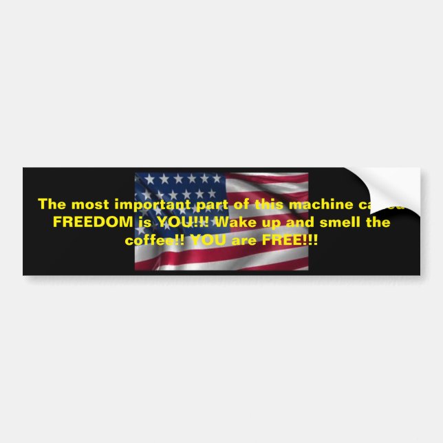 Wake up American! Bumper Sticker (Front)