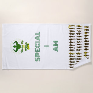 WAKE UP BEACH TOWEL