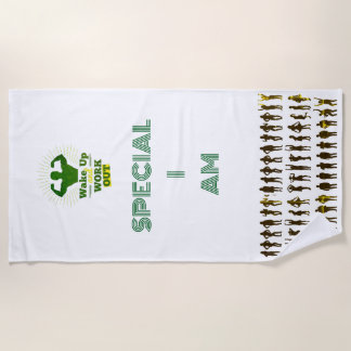 WAKE UP  BEACH TOWEL