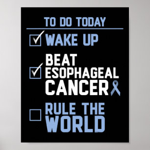 Wake Up Beat Oesophageal Cancer Rule the World 1 Poster