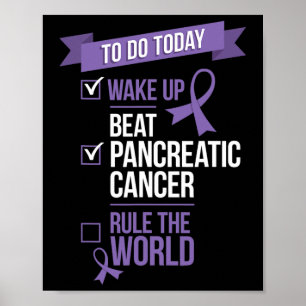 Wake Up Beat Pancreatic Cancer Rule The World  Poster