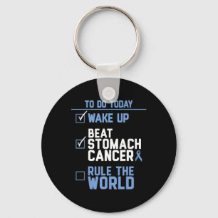Wake Up Beat Stomach Cancer Rule the World Key Ring