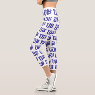 Wake Up Blue High Waisted Capris