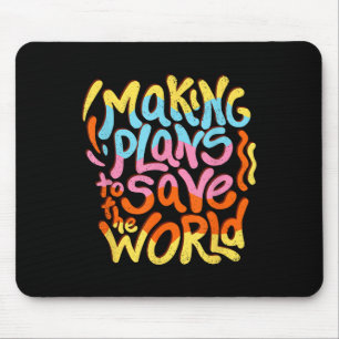 Wake-up Call Climate Change Environmental Mouse Mat