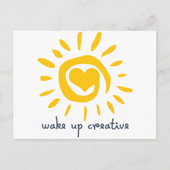 Wake up Creative Postcard (Front)