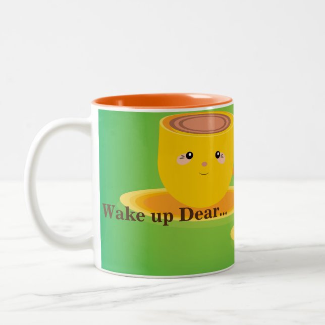Wake up dear printed Tea or Coffee Elegant Mug (Left)