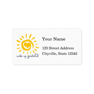 Wake Up Grateful Label