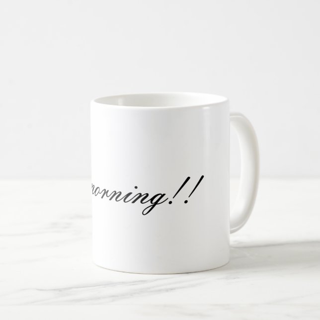 Wake Up Happy! Good Morning!! Mug (Front Right)