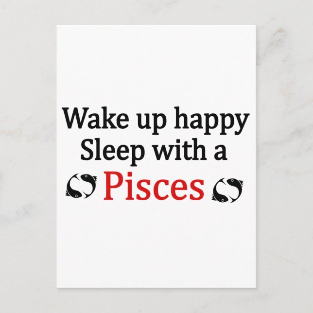 Wake Up Happy Postcard (Front)